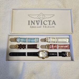 Invicta Special EditionWatch Set – Interchangeable Bands (6 Total) Gold